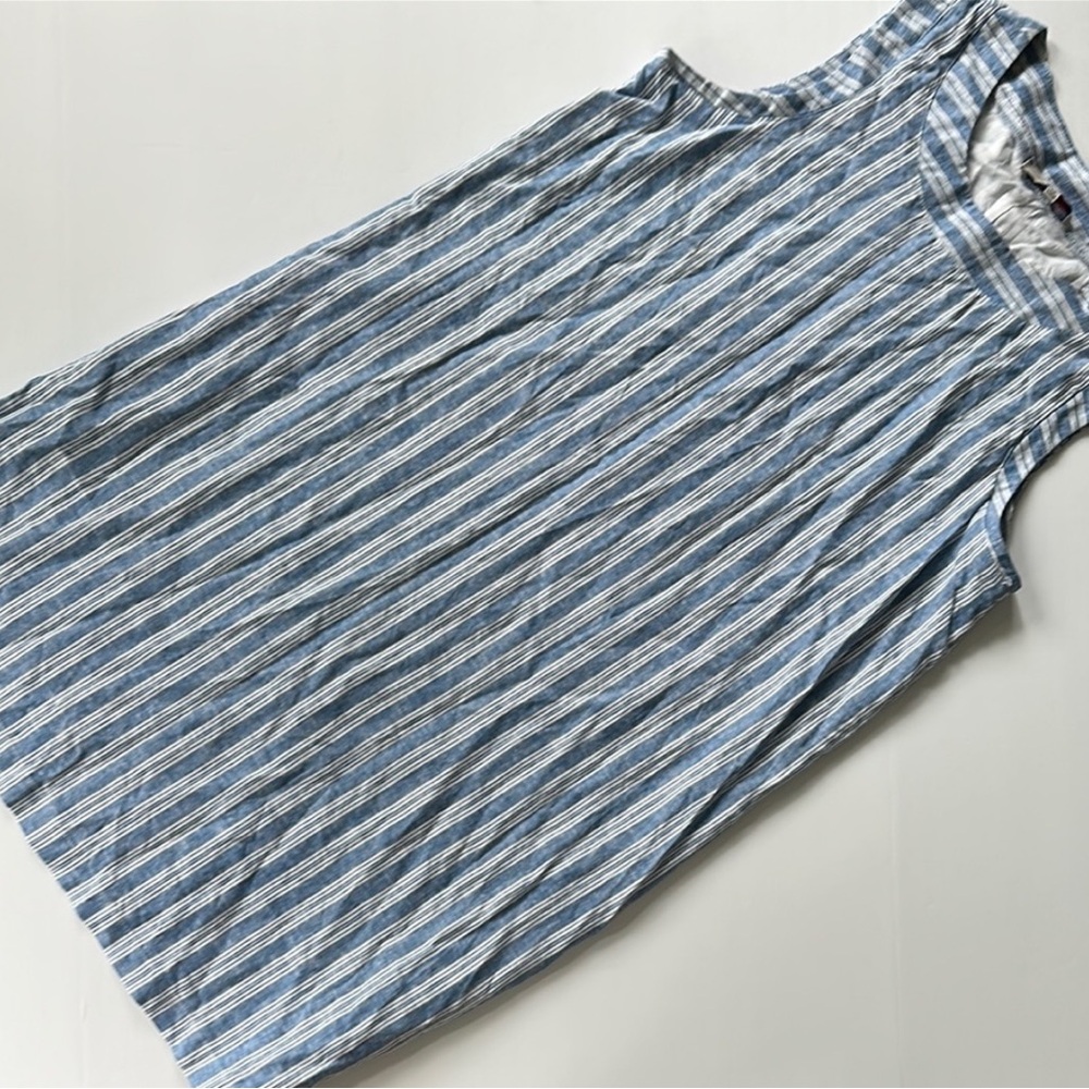 Casacabana Linen Striped Shift Dress